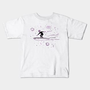 Surfer Conspiracy Extraterrestrial Ufo Alien Lover Alien Kids T-Shirt